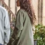The Drama Zendaya Green Jacket Back