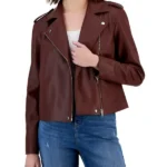 The Ms Pat Show Ashley Dark Brown Leather Jacket