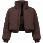 The Traitors Porsha Williams Brown Puffer Jacket