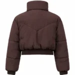 The Traitors Porsha Williams Brown Puffer Jacket Back
