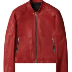 Typhoon Family Lee Jun Ho Red Leather Jacket