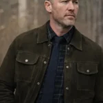 Will Trent Jake McLaughlin Suede Green Jacket