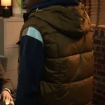 Will Trent Jeremy Mitchell Brown Puffer Vest