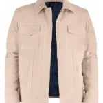 American Idol Ryan Seacrest Beige Suede Jacket