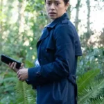 Briana Venskus Tracker S03 Blue Trench Coat
