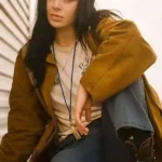 Charli XCX Faces of Death Brown Cotton Jacket