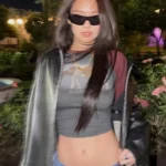 Coachella 2026 Jennie Kim Black Leather Jacket