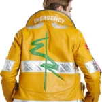 Cyberpunk Edgerunner David Martinez Leather Jacket Back