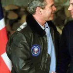 George Bush Brown Bomber Jacket