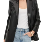 Margo’s Got Money Troubles Shayanne Millet Black Leather Blazer