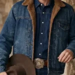 Marshals Felix Long Sherpa Denim Jacket