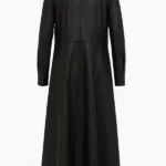 Paris Fashion Week Liv Tyler Black Leather Coat Back