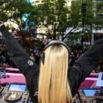 Paris Hilton Spring Campaign Black Jacket