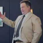 Paul Walter Hauser Balls Up Beige Suit