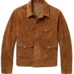 Scarpetta Pete Marino Brown Suede Jacket