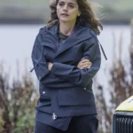 The Jetty S01 Jenna Coleman Blue Hooded Jacket