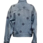 The Madison S01 Bridgett Reese Blue Floral Denim Jacket Back