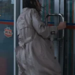 Thrash Phoebe Dynevor Cotton Coat Back