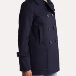 Womens Navy Blue Peacoat