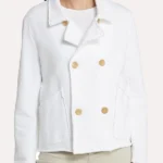 Womens White Peacoat