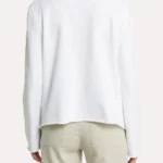 Womens White Peacoat Back