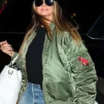 Heidi Klum Green Bomber Jacket