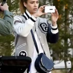 Jessica Alba OC Varsity Grey Jacket