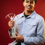 Laureus World Sport Awards Lamine Yamal Blue Denim Jacket