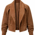 NYC 2026 Annabelle Wallis Brown Jacket Front