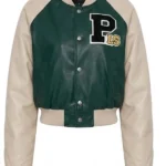 Walk The Hallways Varsity Jacket - Green combo